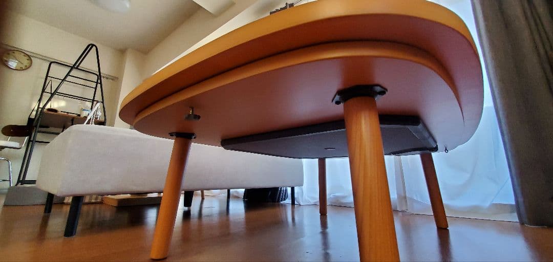 無印良品　木製 楕円形 こたつ 120cm x 80cm