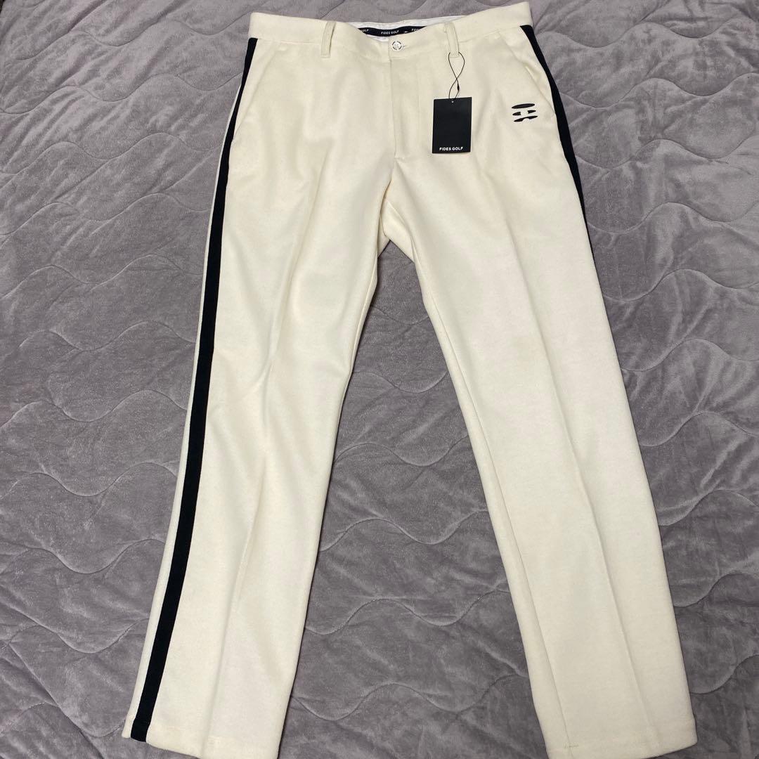 新品★FIDES GOLF フィデス★ウール サイドライン パンツ L ゴルフ