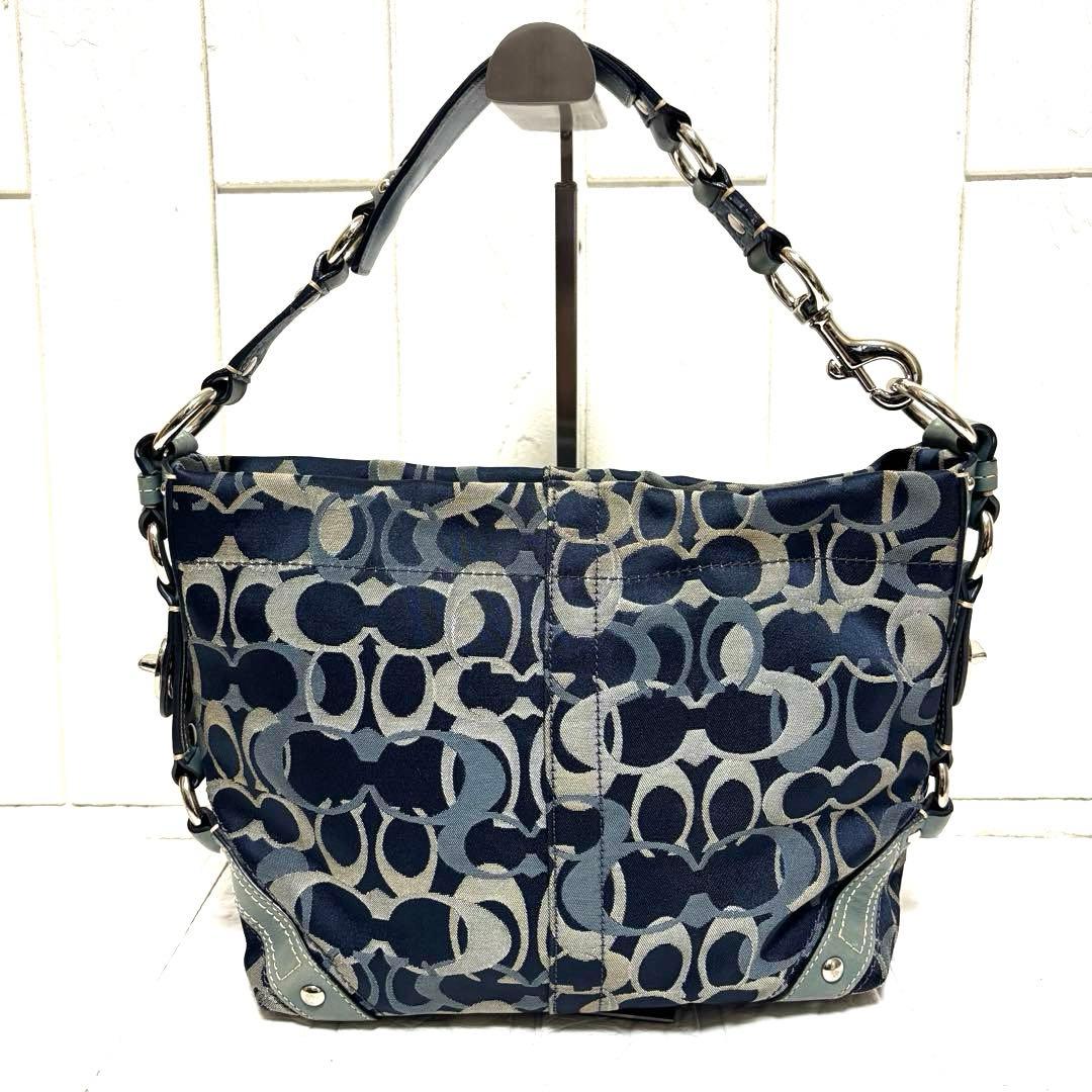 希少 COACH コーチ トートバッグ オプティック シグネチャー F13980