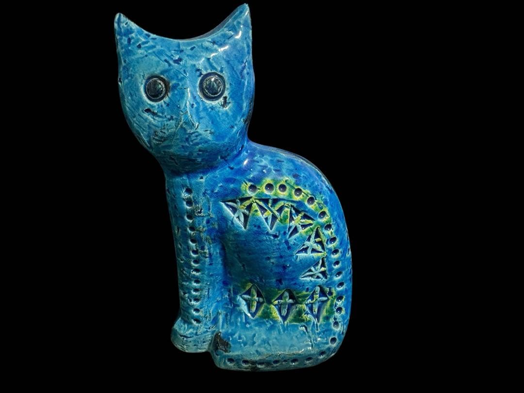 ☆美品　イタリア　FLAVIA フラビア　リミニブルー　オブジェネコ　ビトッシ