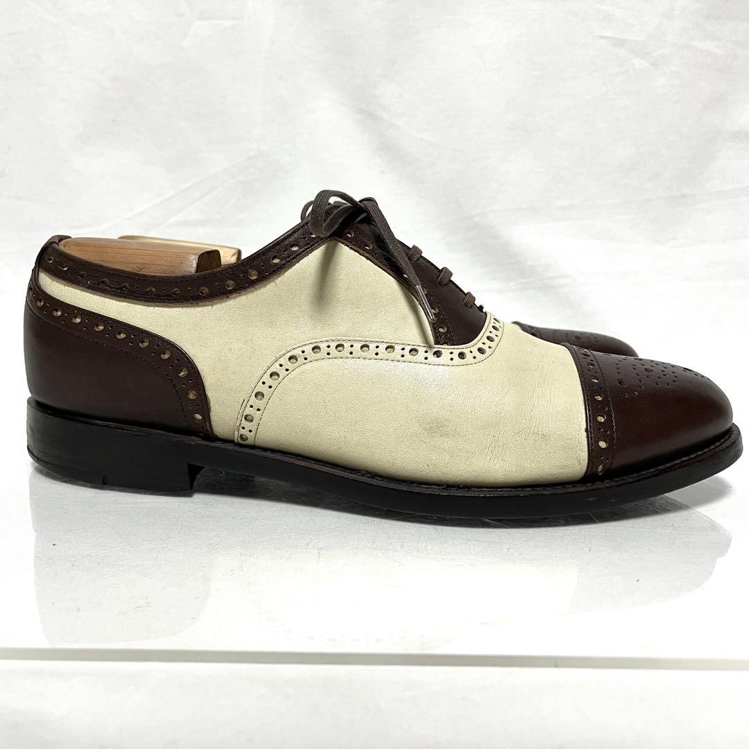 ★TETE HOMME テットオム★コンビレザー★バイカラー★S(25cm)★