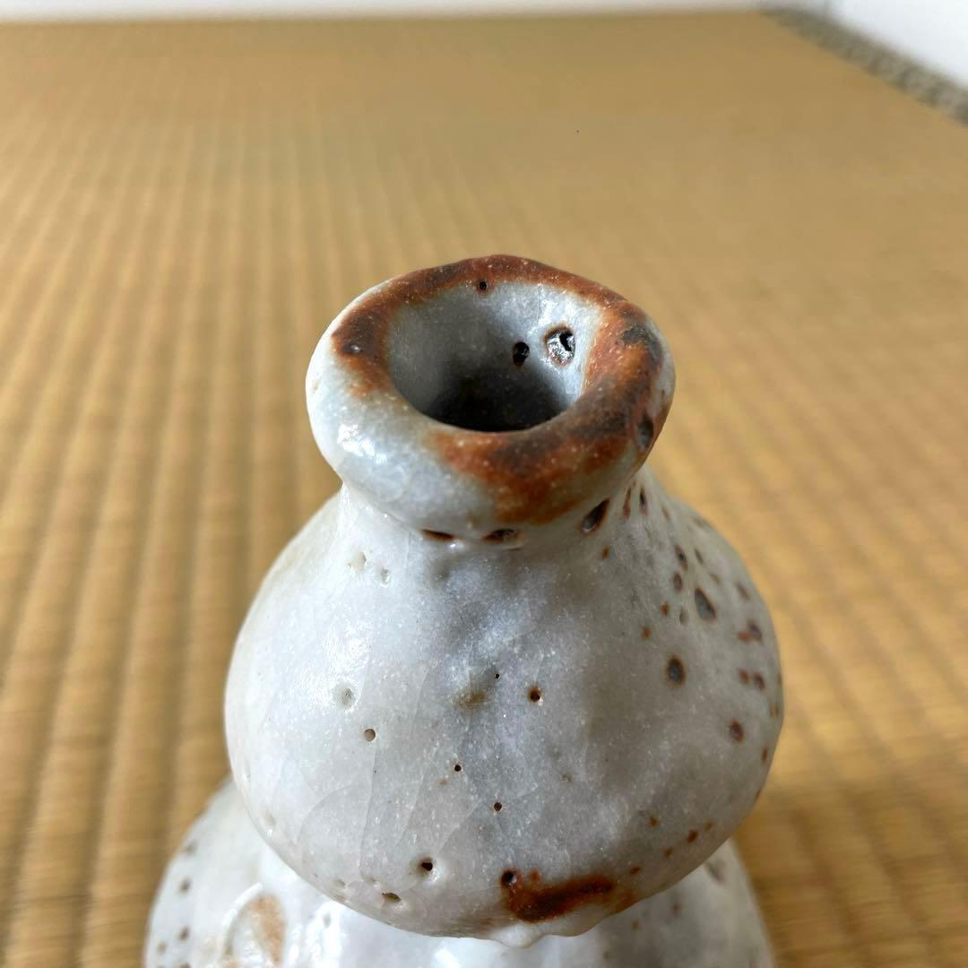 #XG475 陶芸家・鈴木五郎・志野徳利・花生・共箱・瀬戸焼・志野焼・茶道具