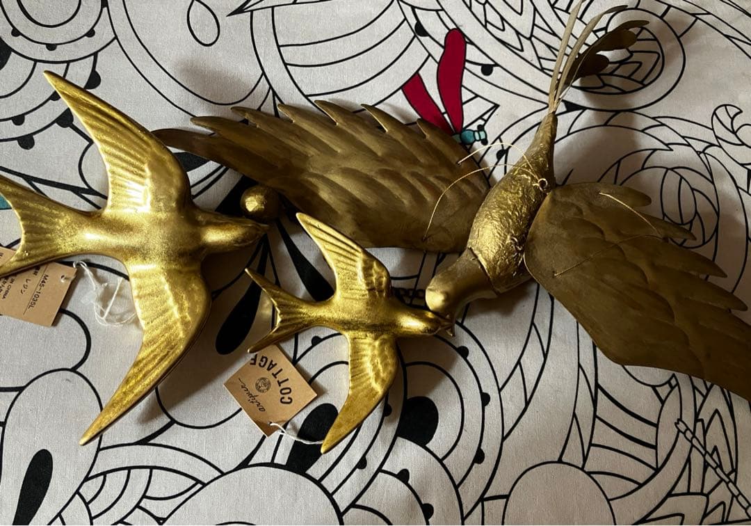 鳥系　雑貨　インテリア　グッズ　壁飾り　モビール　ガーランド　オブジェ