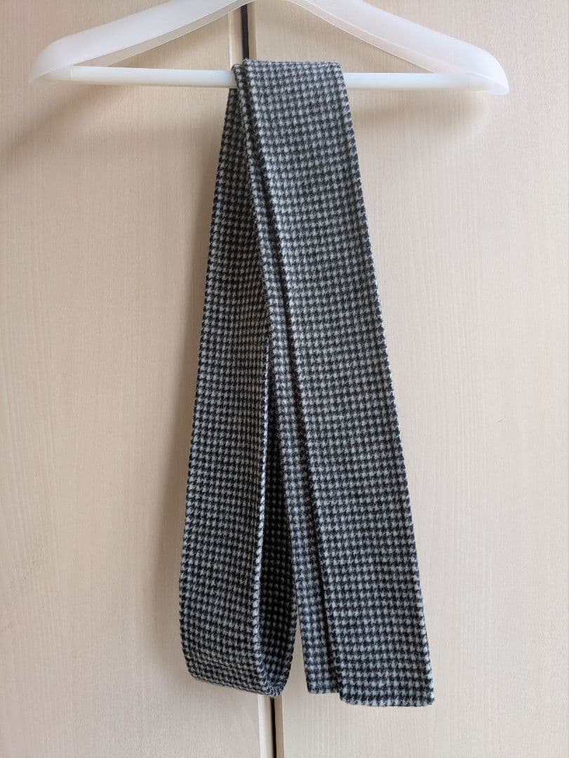 グレー系チェックオーバーサイズコート