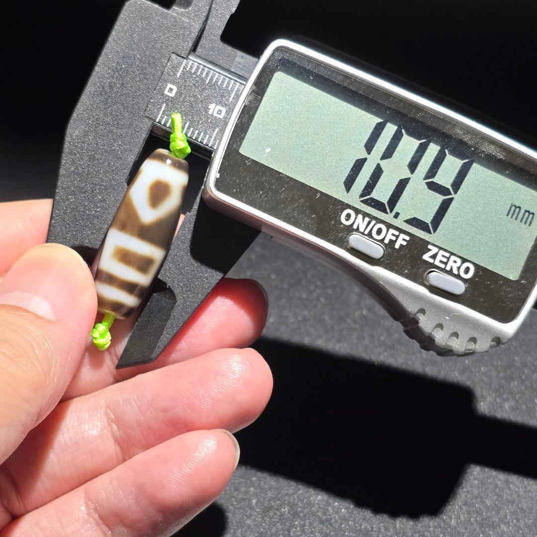 7 老礦天珠　特殊靠山地天珠　天珠　天然石　風水　占い　ブレスレット　ネックレス