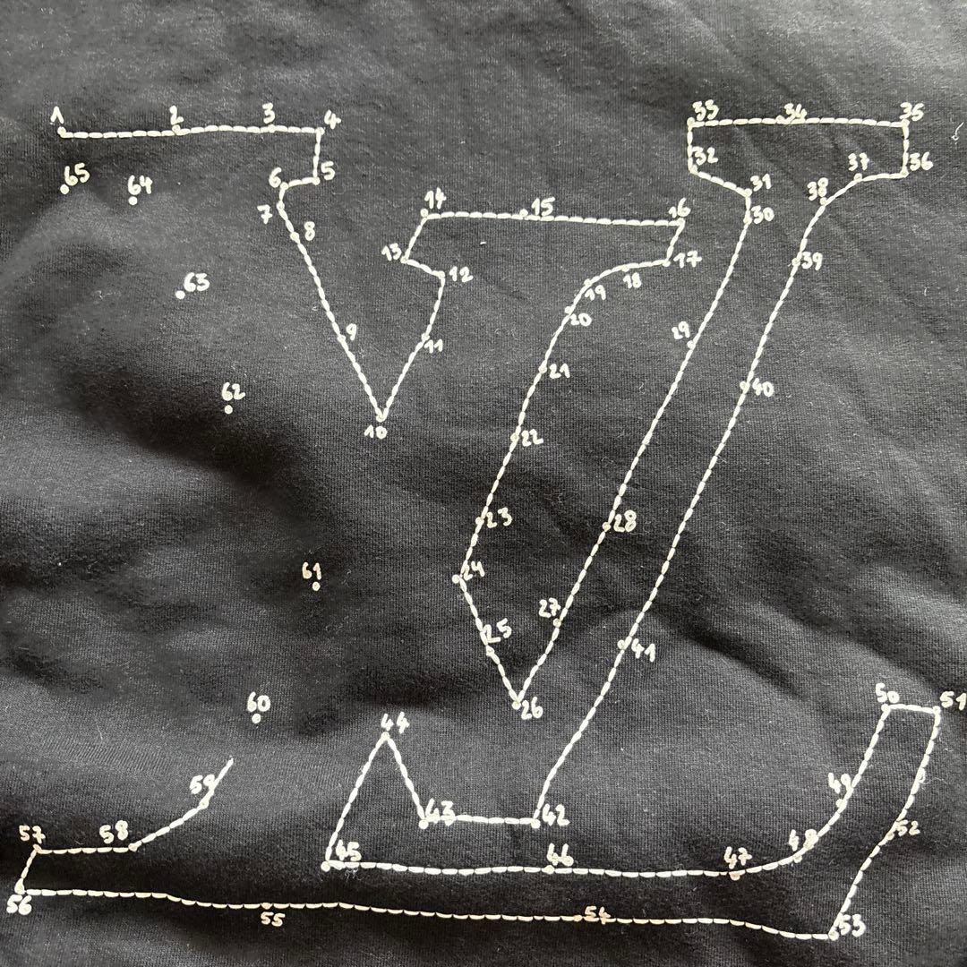 ルイヴィトン LVロゴステッチプリント エンブロイダリー