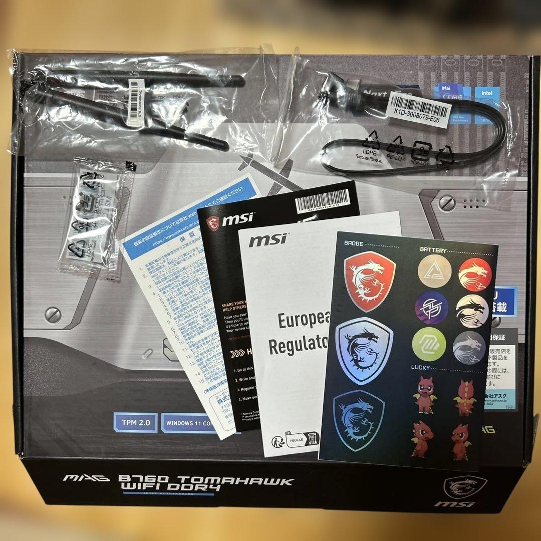 【ジャンク】MAG B760 TOMAHAWK WIFI DDR4