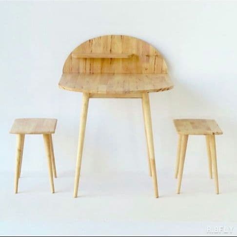 【最終値下げ】ラバーウッドカウンターテーブルセット