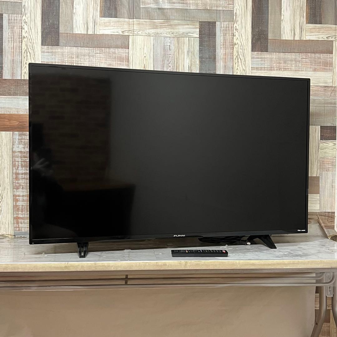 全国送料込❣️フナイ 50型 4K液晶テレビ 外付けHDD裏番組録画対応