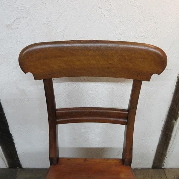 イギリス アンティーク 家具 ホールチェア マホガニー 椅子 イス 4367e