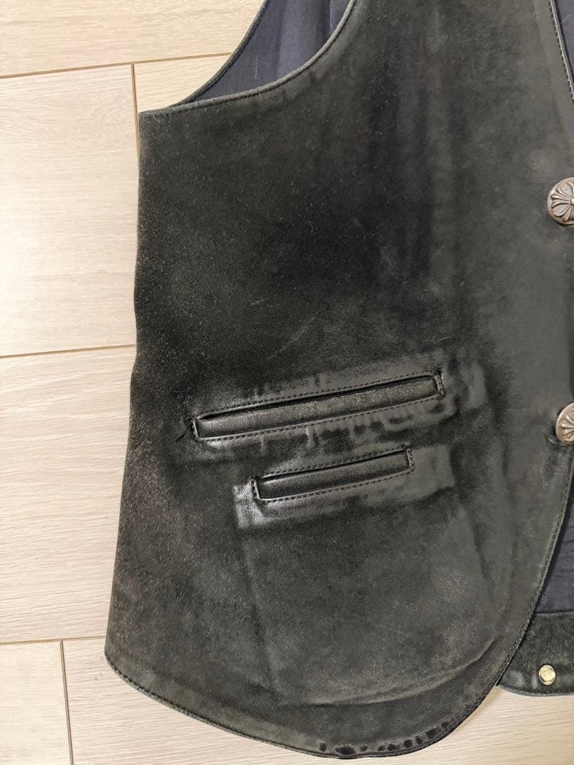 CHROME HEARTS クロムハーツ スエードレザーベスト M オールド