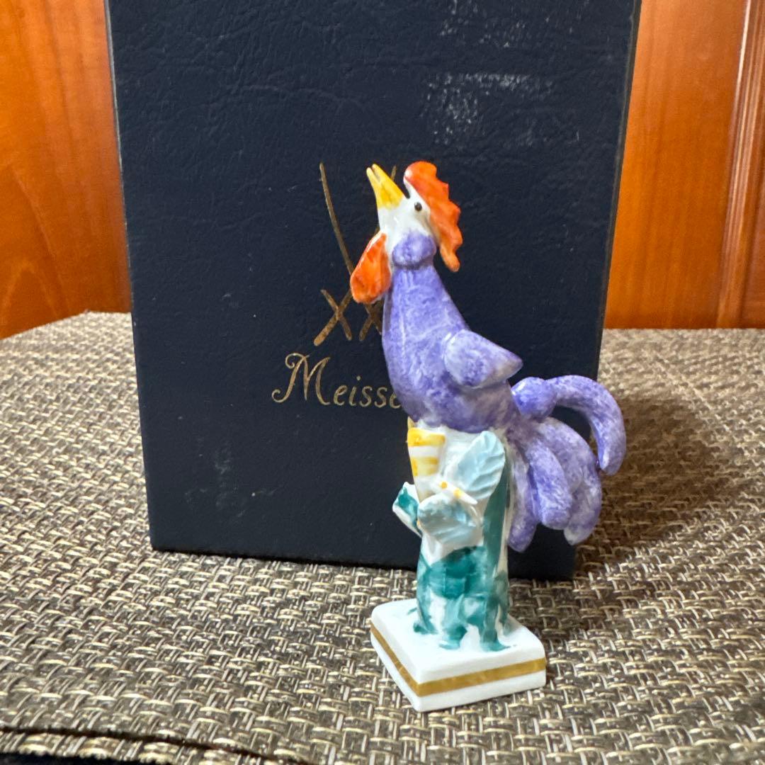 マイセン　干支　申　酉　手びねり人形　アンティーク