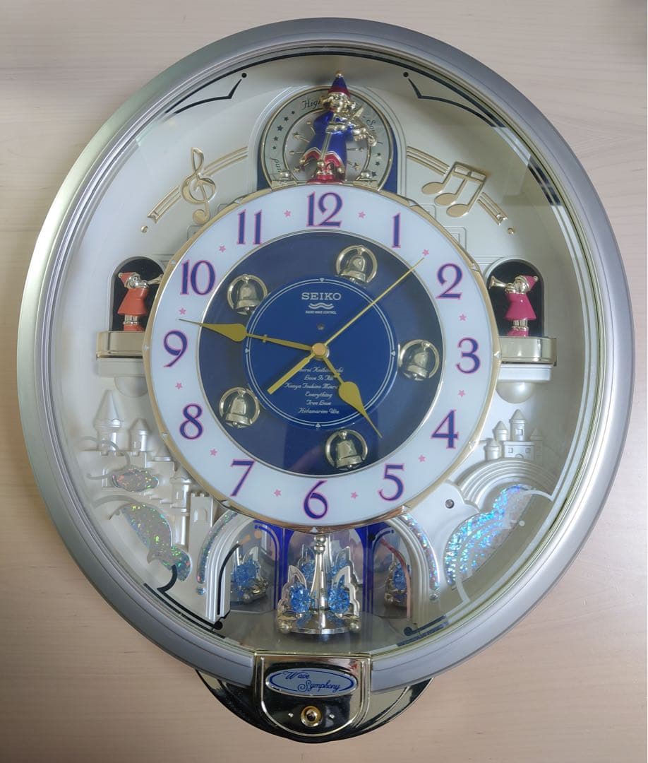 【美品】SEIKO からくり時計 電波時計 ウェーブシンフォニークリスマスソング