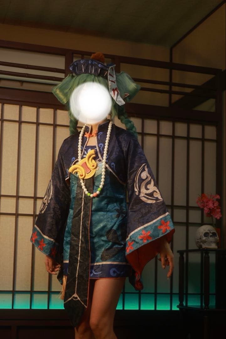 初音ミク　コスプレ衣装 青緑色