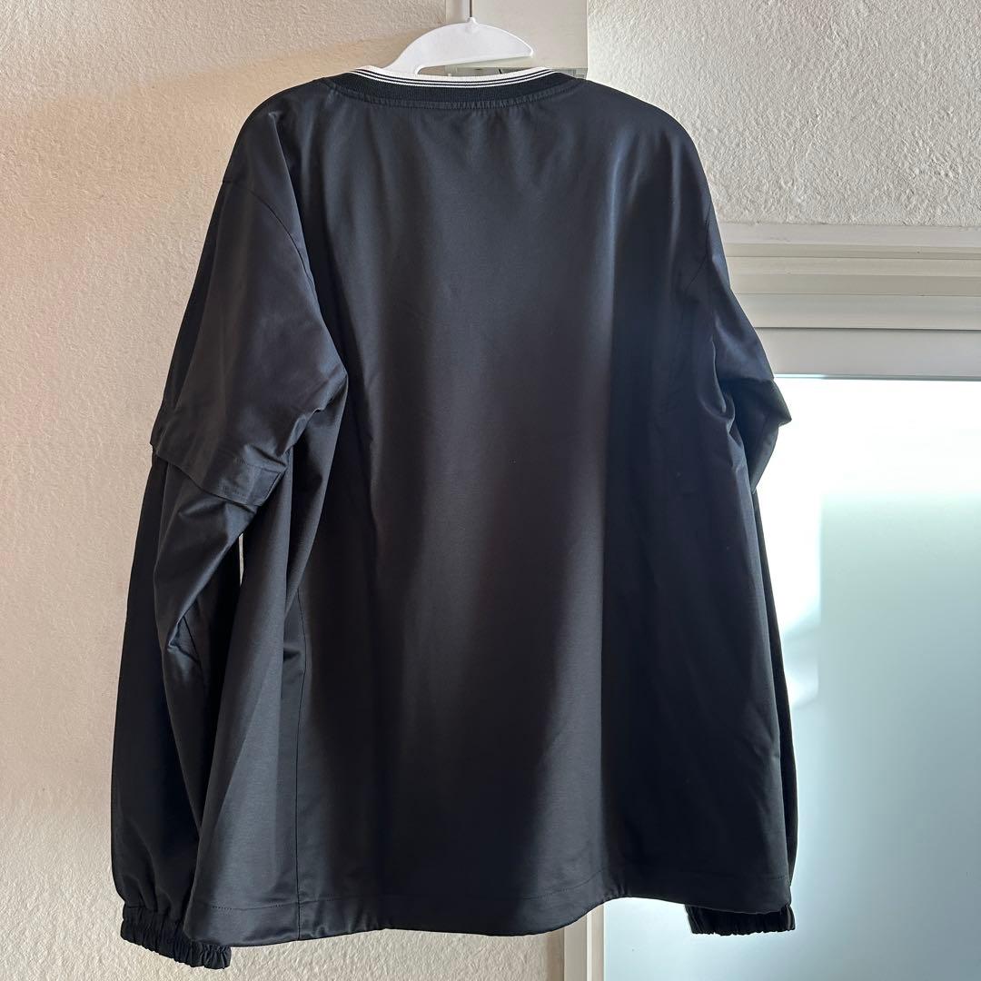 マンシングウェア Vネック ウインドブレーカー ゴルフウェア 黒