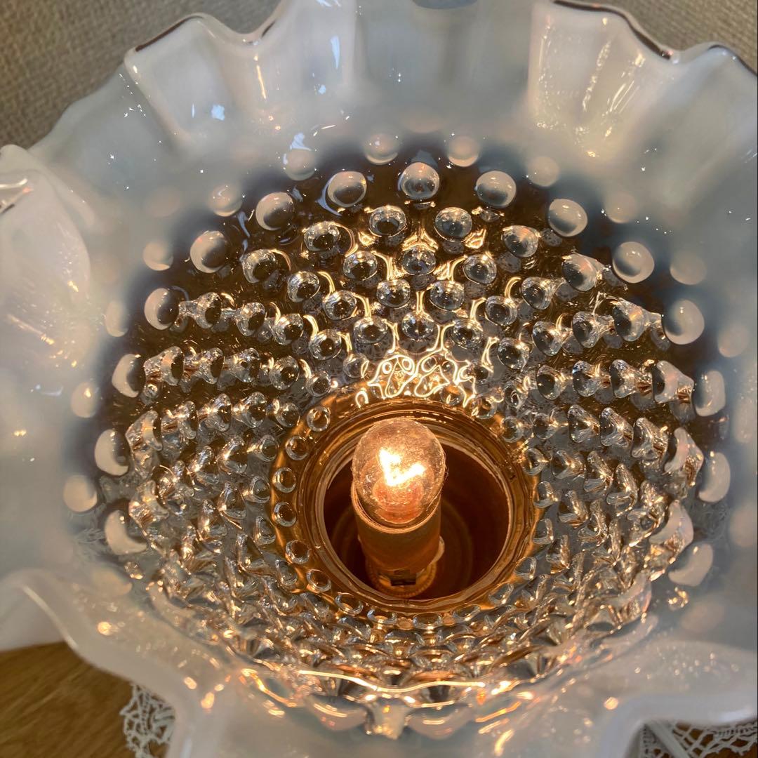 （専用）フェントン　1940年　ランプシェード　オパールセント　アンティーク