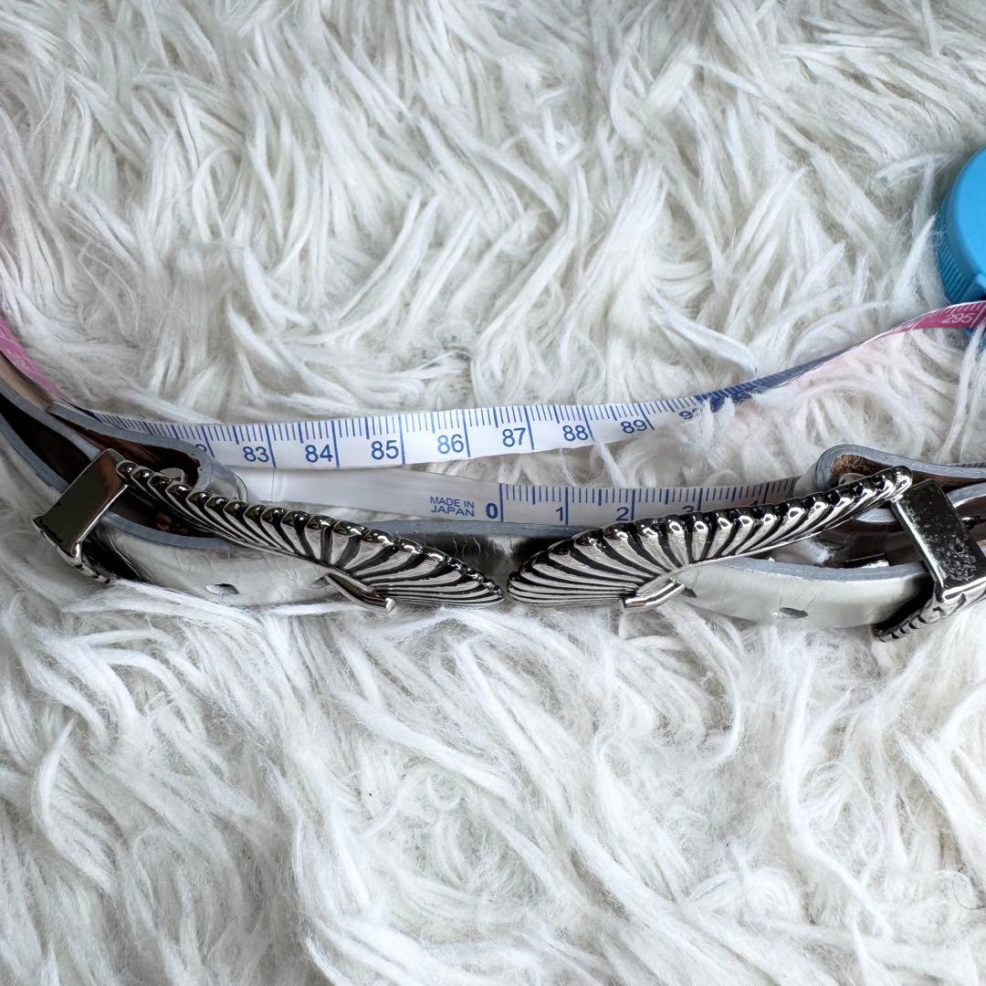 【メルカリ初登場】TOGA PULLA ダブル バックル ベルト シルバー