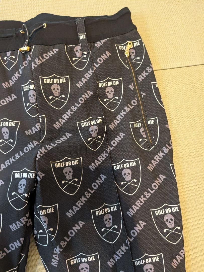 マークアンドロナ MARK&LONA ゴルフパンツ スカルデザイン
