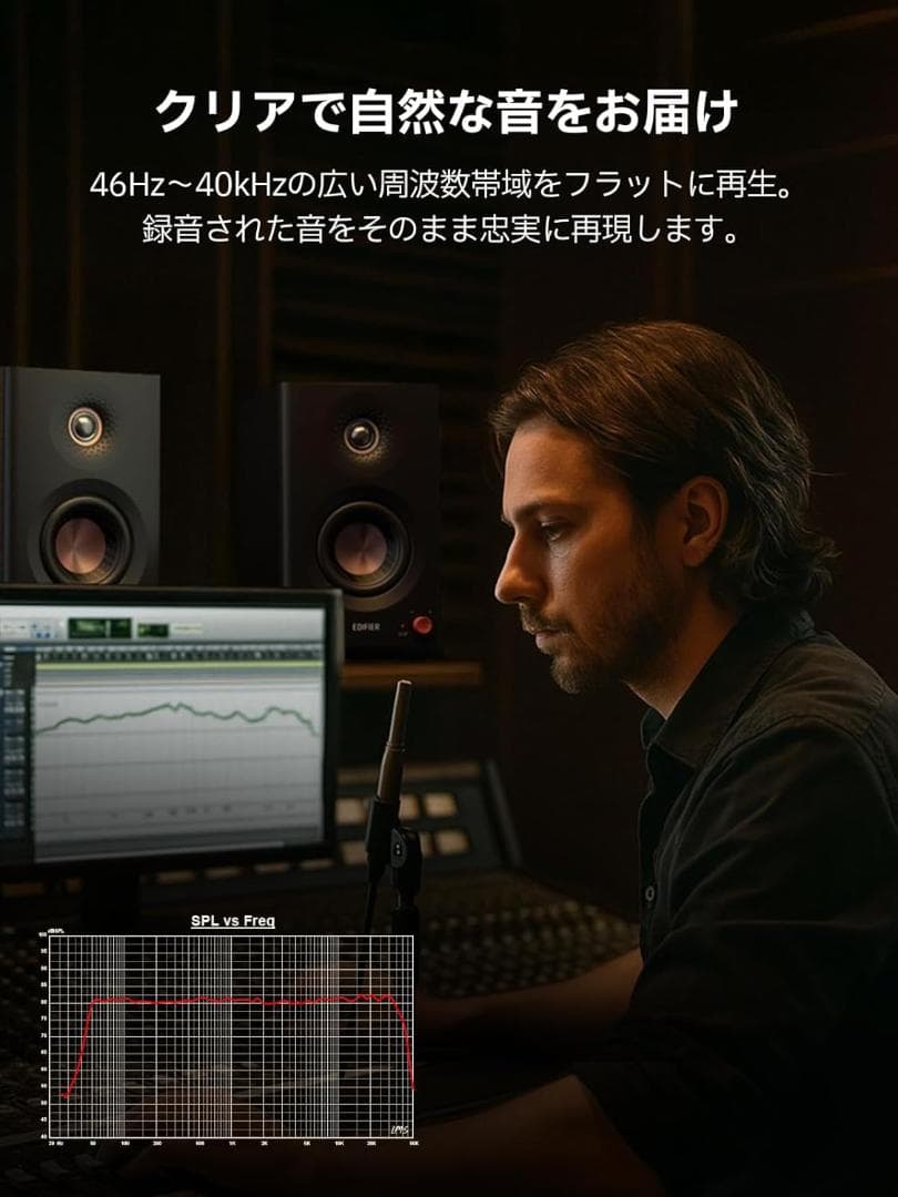 Edifier MR5 スピーカー 【ブラック】