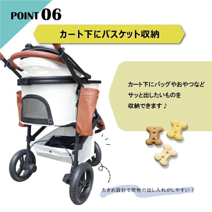 【3way】分離式ペットカート★グレー バギー 軽量 レインカバー付