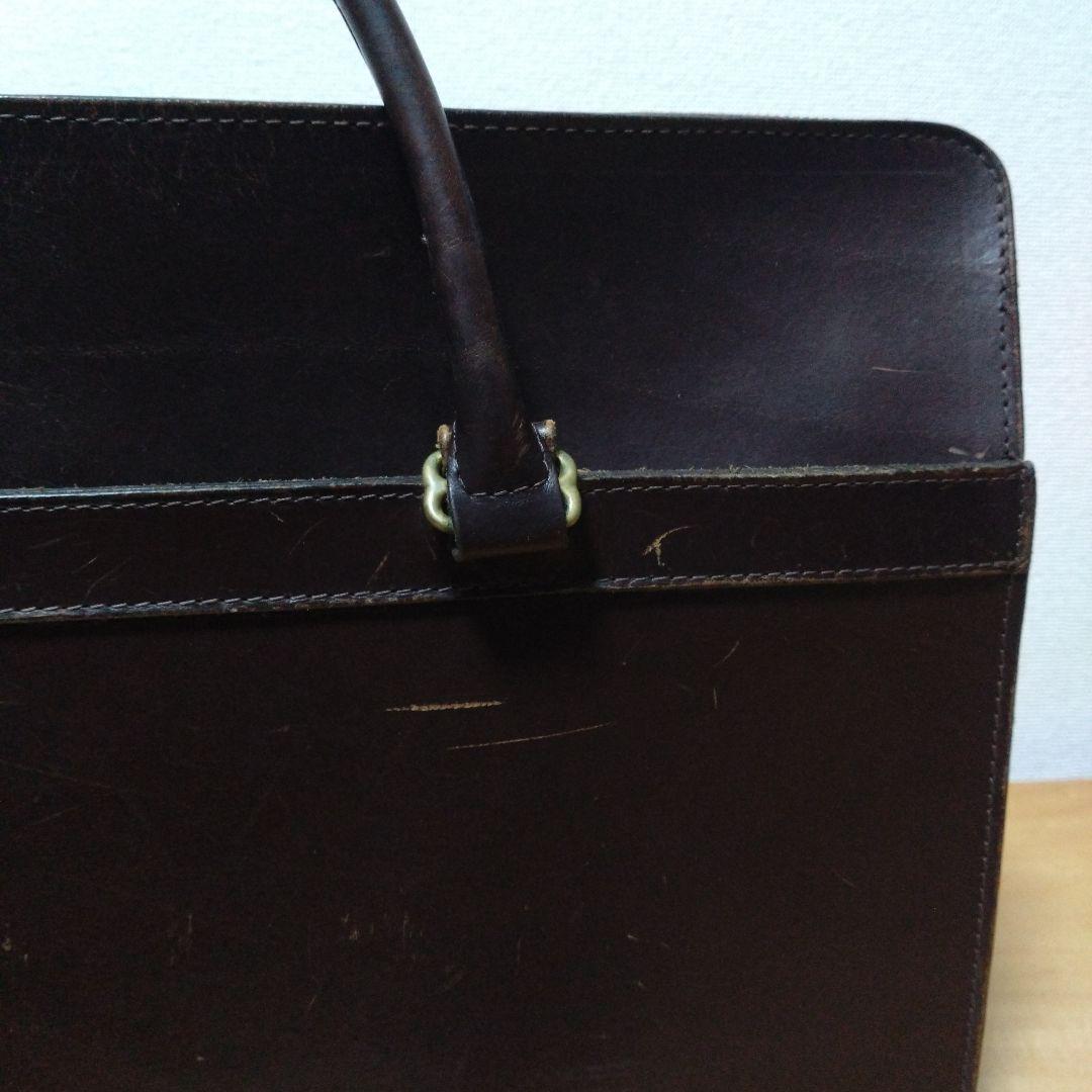 【希少】ホワイトハウスコックス　ブライドルレザー ブリーフケース 茶