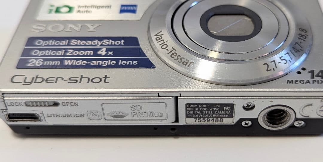 SONY Cyber-shot DSC-W350 デジタルカメラ 動作品 ソニー