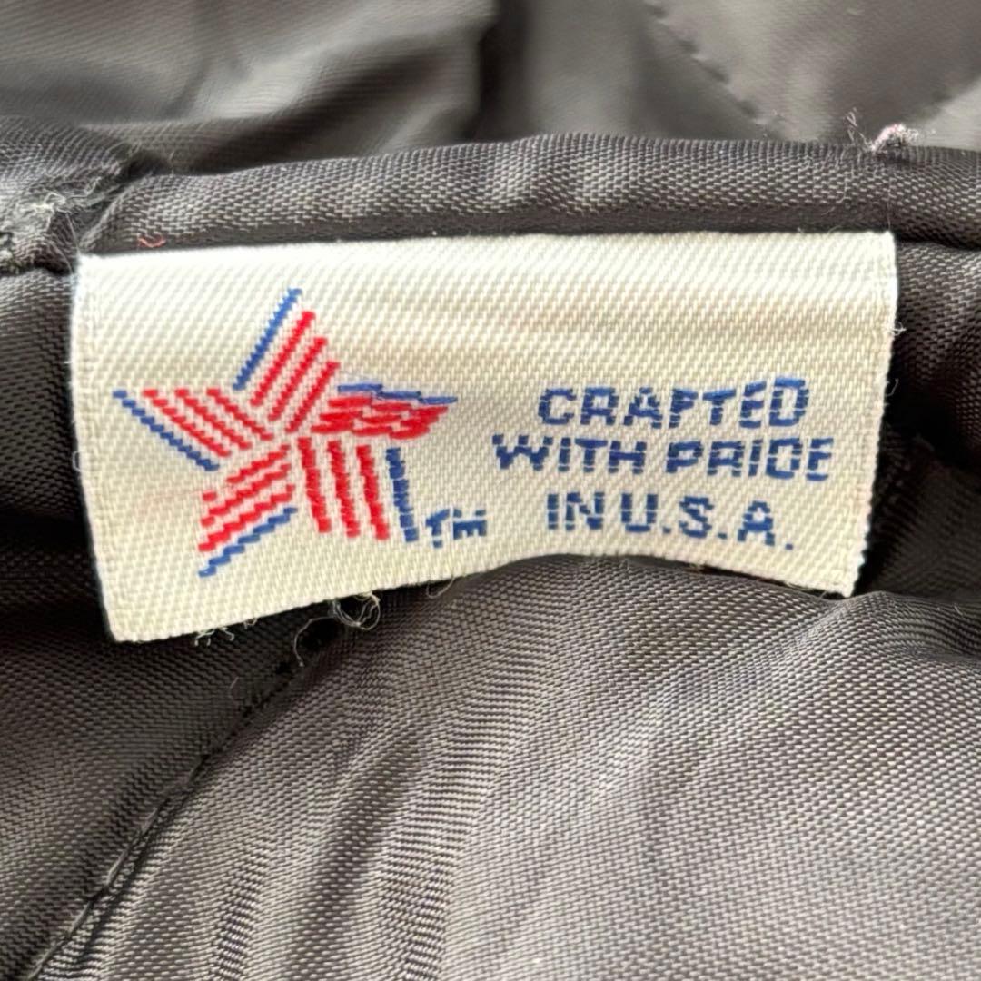 【希少50サイズ】ショット ピーコート ダブル ブラック USA製 キルティング