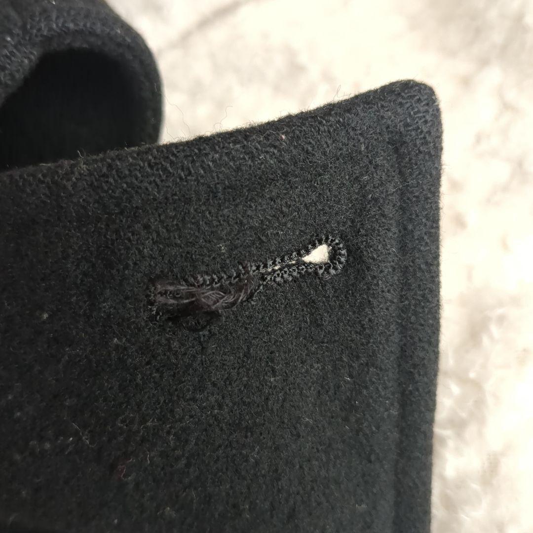 バーバリーロンドンウールPコート黒　ノバチェック　M