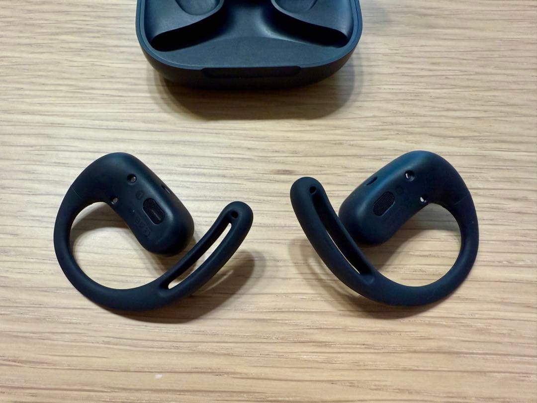 SHOKZ OpenFit Air ワイヤレスイヤホン 耳掛け式 黒