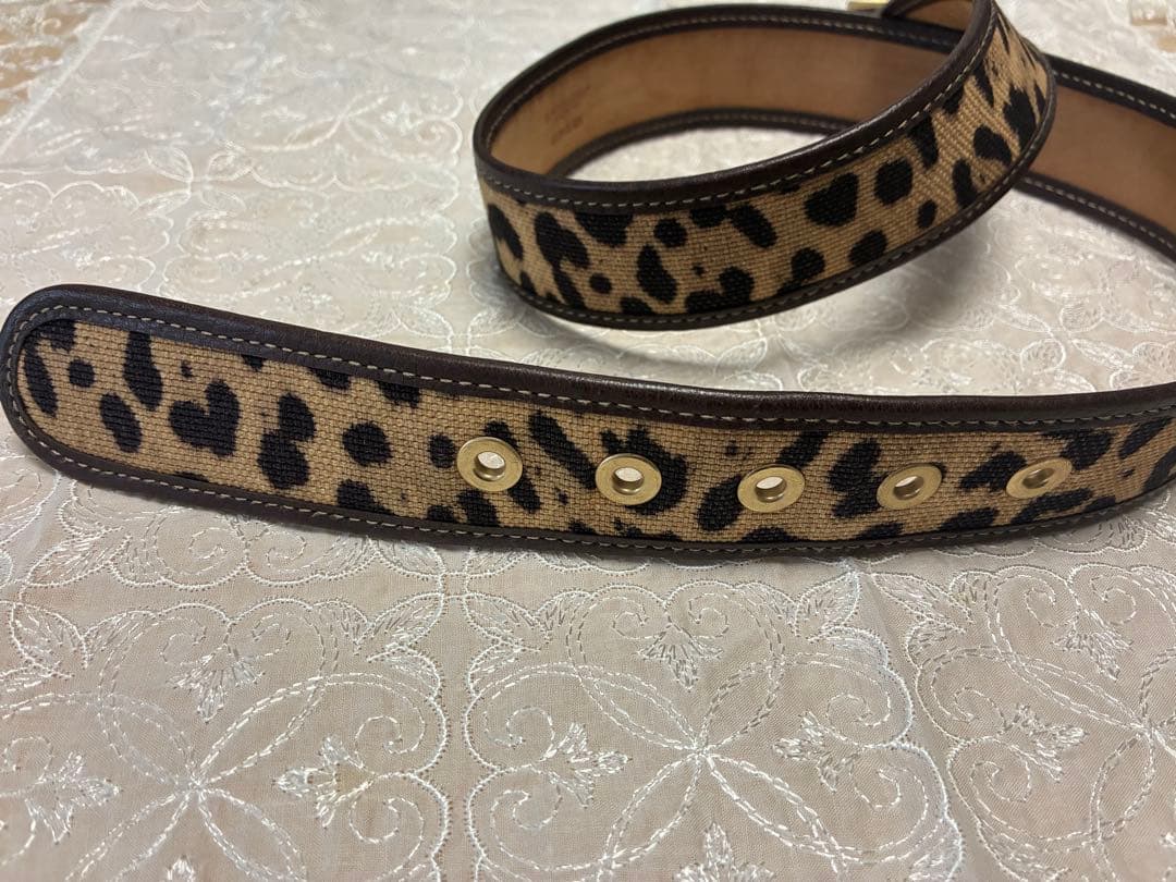 Dolce & Gabbana ヒョウ柄 ベルト