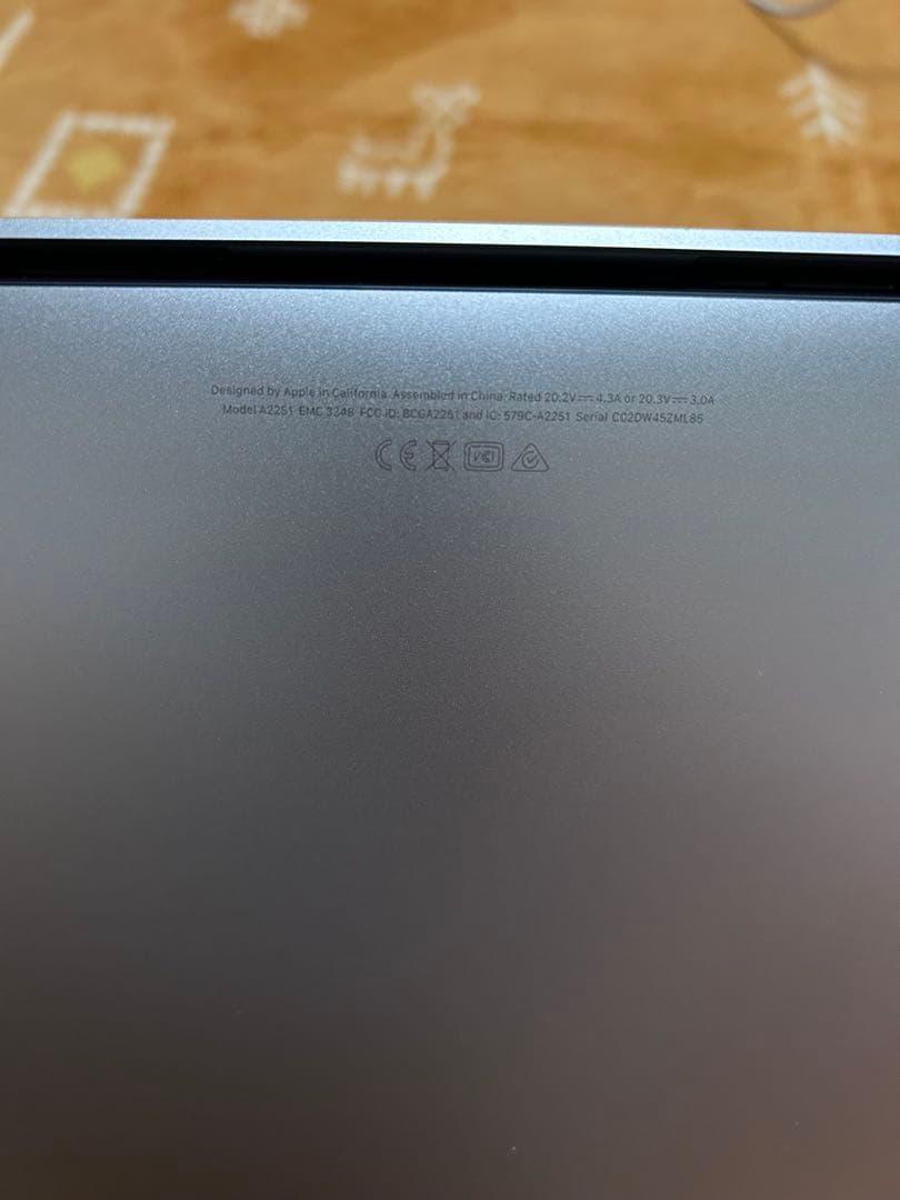 上位美品MacBook Pro 2020 A2251 500GB メモリ32GB