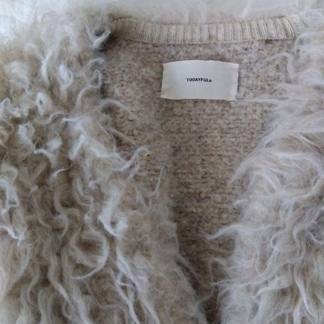 トップス TODAYFUL Brashed Mix Cardigan ECRU