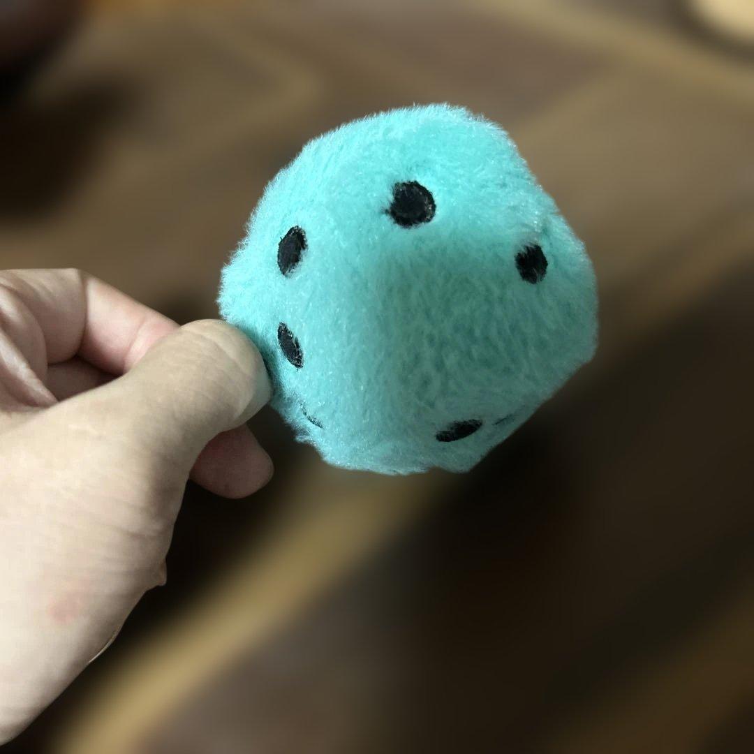 STUSSY FUZZY DICE KEYCHAIN キーホルダー ブルー