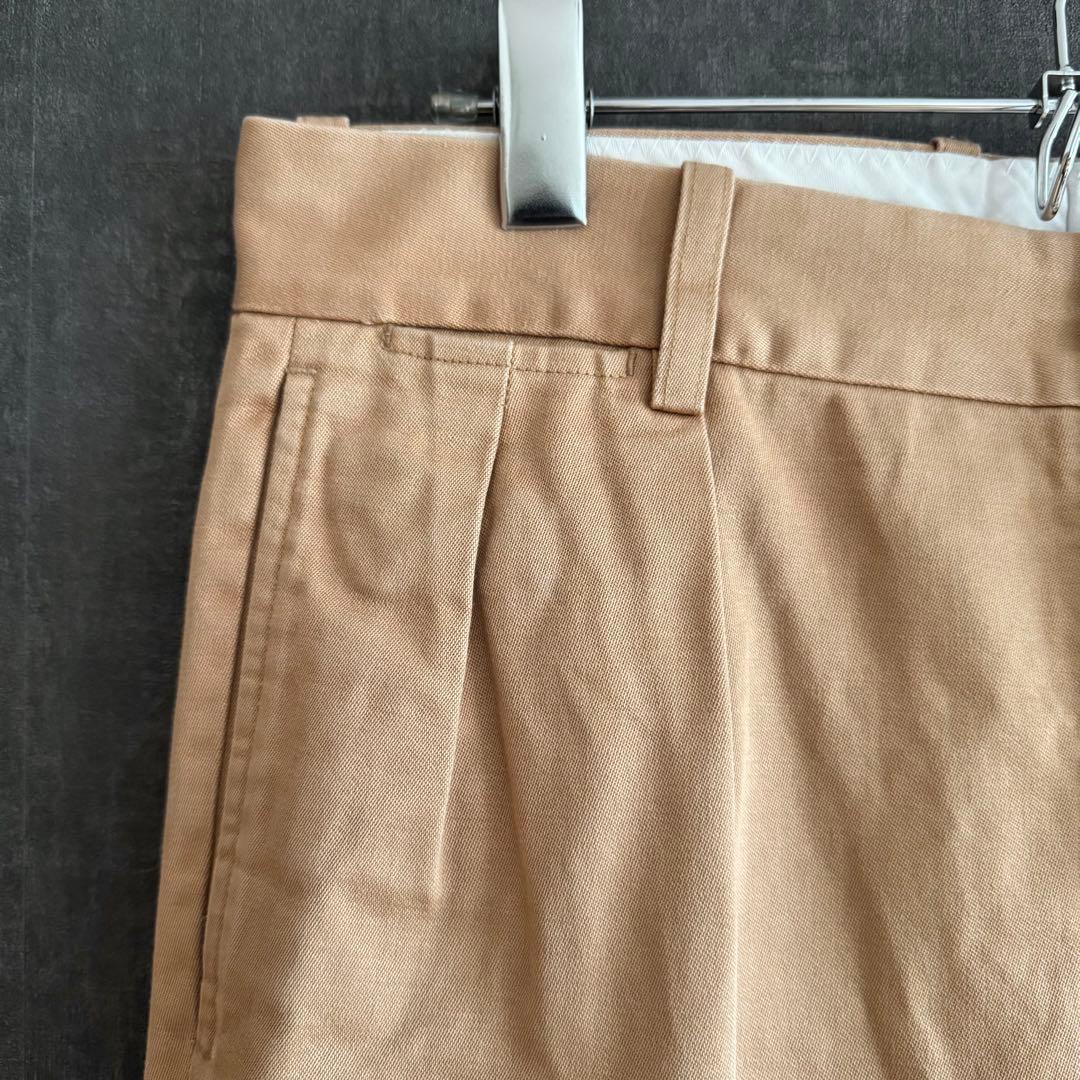 BLAMINK タックテーパード パンツ スラックス チノパン コットン