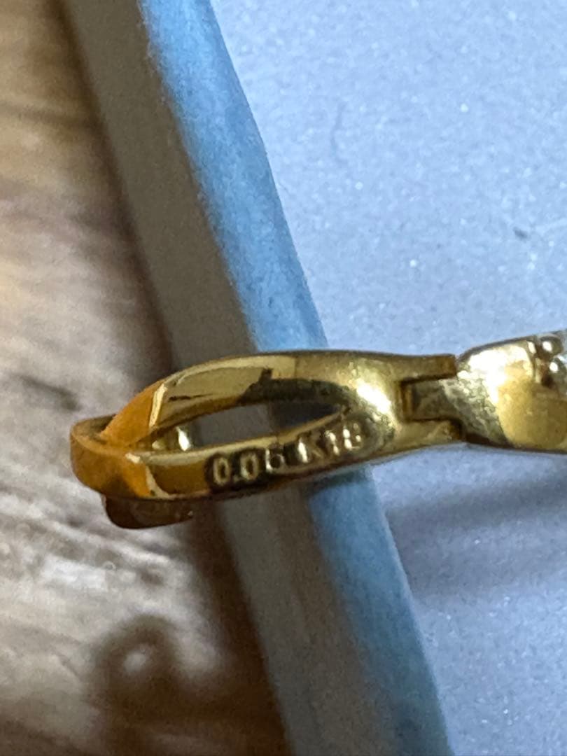 ジュエリー ツツミ K18/ダイヤモンド 中折れピアス(片耳)