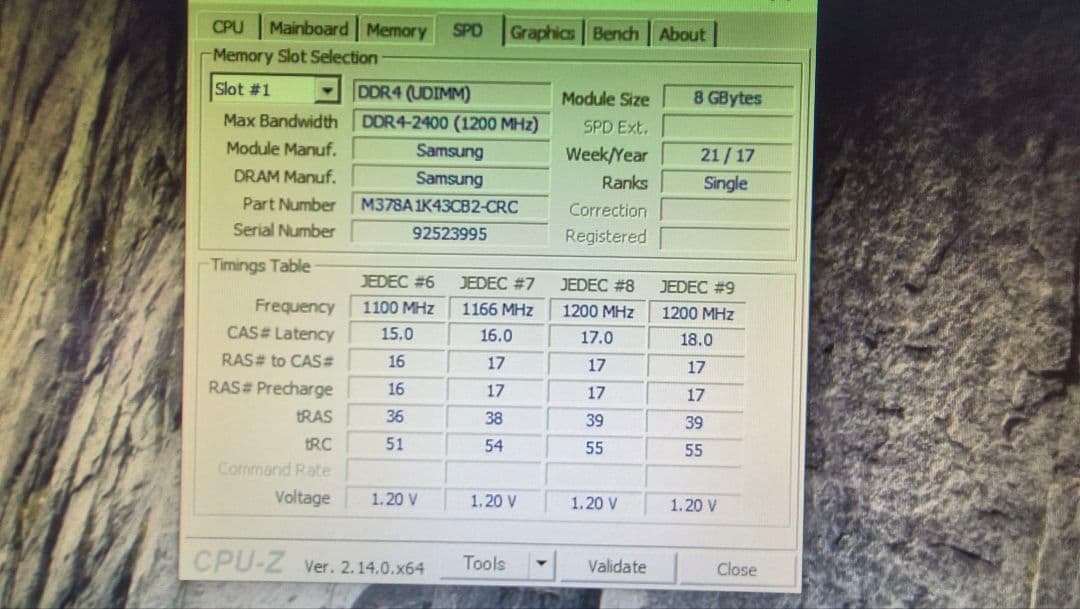 DDR4 8GBx4枚 32GB pc4-2400 動作確認済み ②