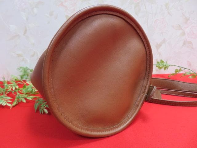 た*ー様 （8ee1558）COACH　レザー　巾着ショルダーバッグ　オールドコ