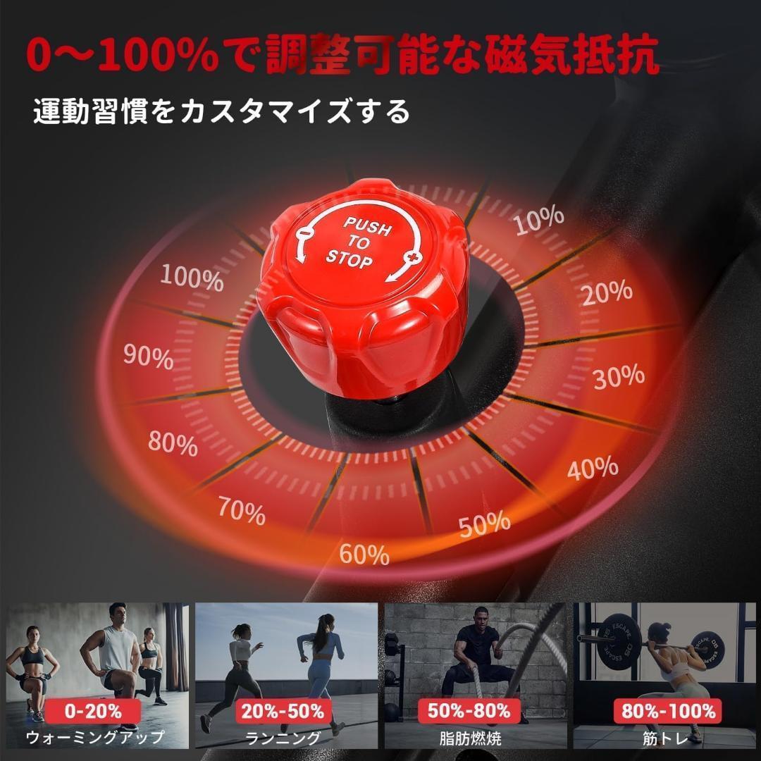 DMASUN エアロバイク 家庭用 静音スピンバイク フィットネスバイク 静音