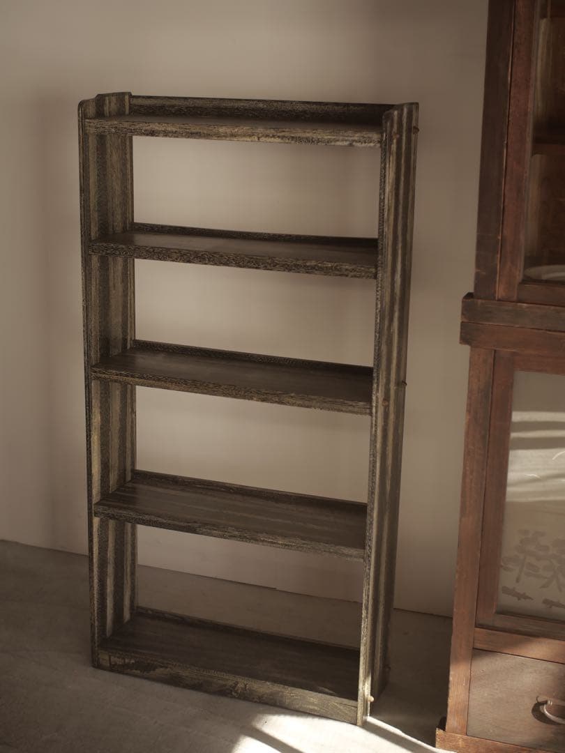 本棚　収納棚　食器棚　飾り棚　棚　収納　古家具　古道具　アンティーク　昭和レトロ