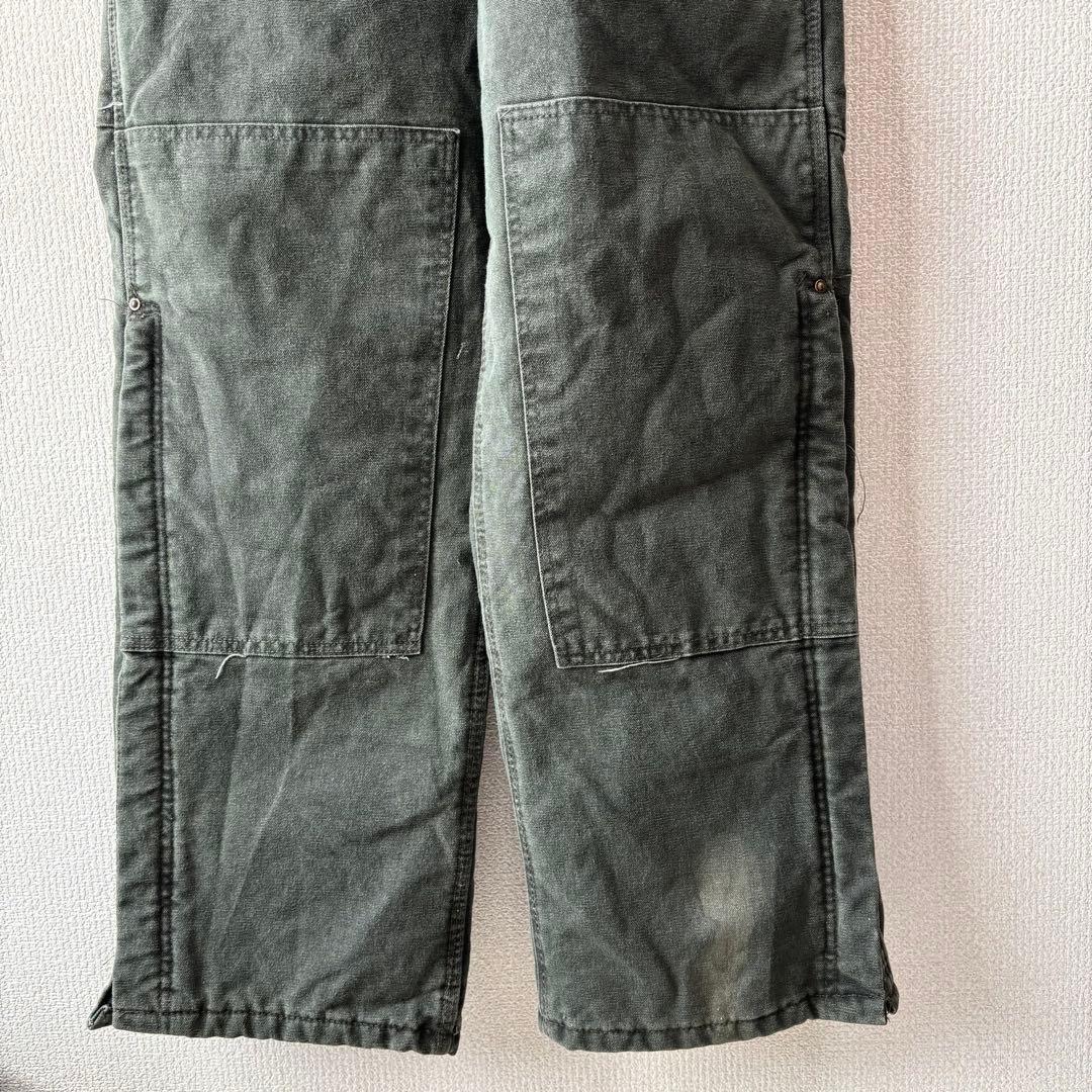 未使用 USA製 カーハート ダブルニー ダック オーバーオール モスグリーン