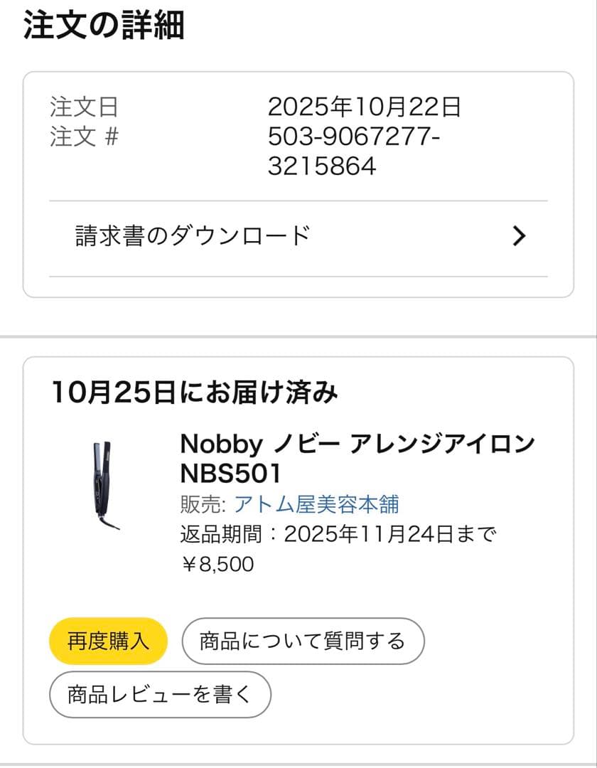 Nobby ストレートヘアアイロン NBS501