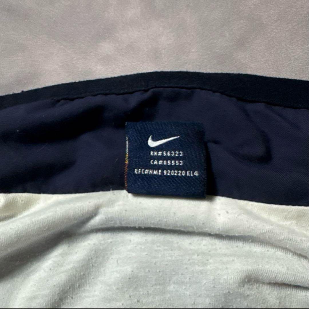 NIKE古着00s欧州支給ナイロンジャケットY2KフロッキープリントO51