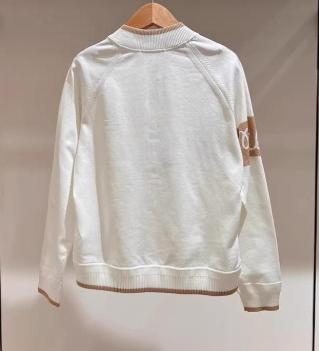 Malbon レディース ゴルフ ブルゾン ニット 防風 スタンドカラー