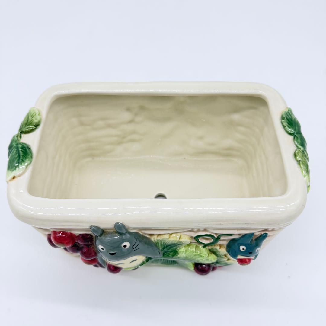 トトロ ぶどう 陶器 プランター 鉢