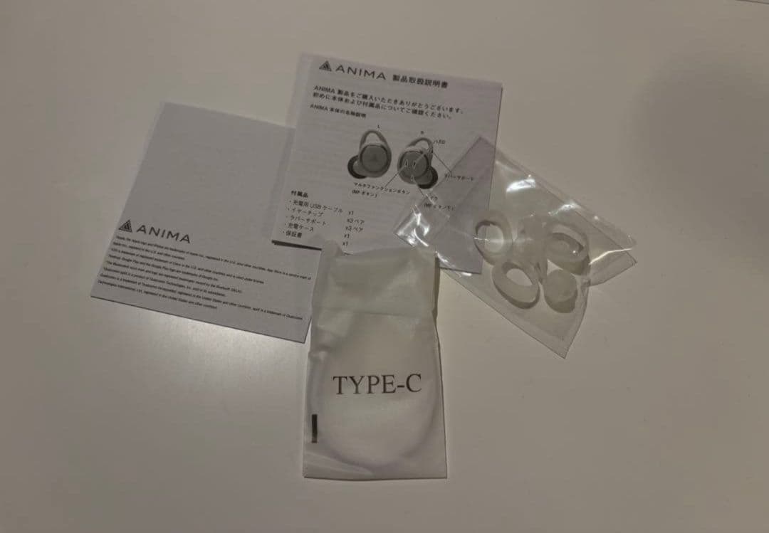 ANIMA ANW01 ワイヤレスイヤホン