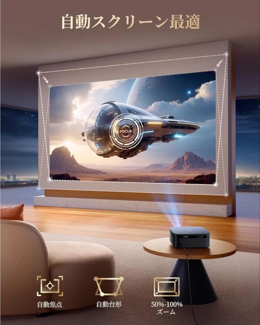 WiMiUS K13 プロジェクター 1500 ANSIルーメン