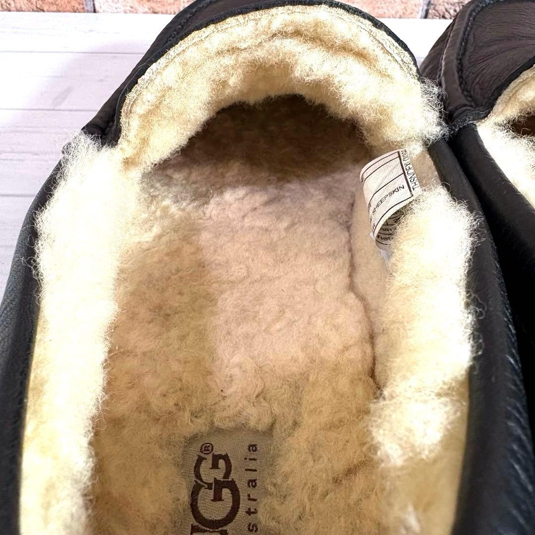 希少■UGG■モカシン■スリッポン 5379 アスコット 本革 シボ革