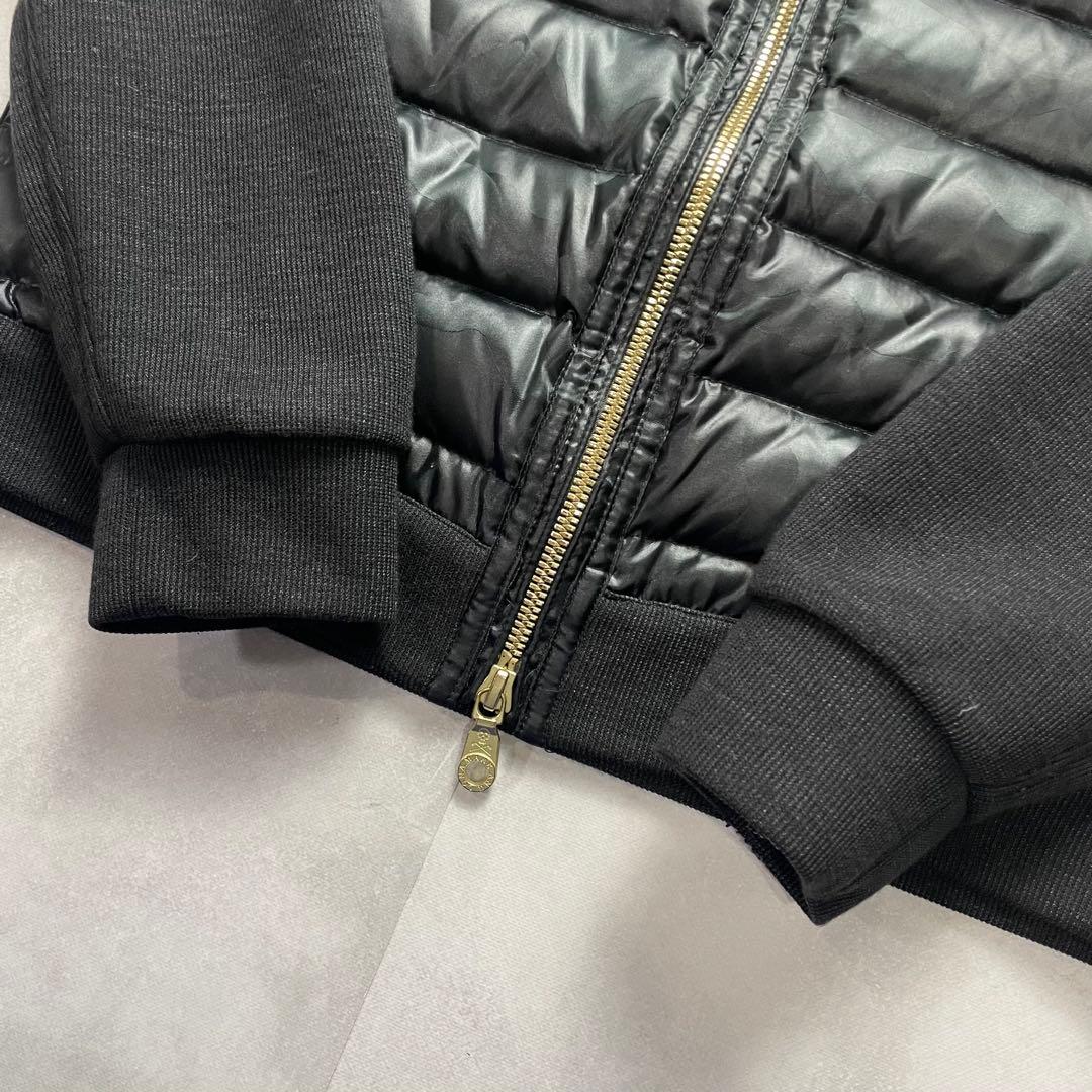 極美品 マークアンドロナ ダウンジャケット ナイロン切替 迷彩 スカル Wジップ