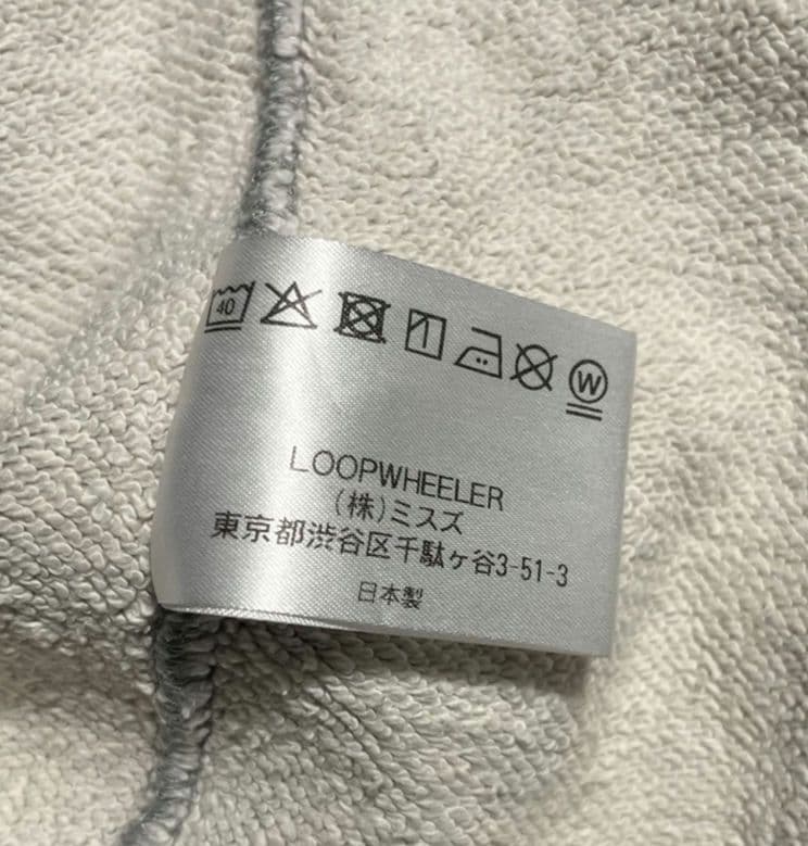LOOPWHEELER　ループウィラー　L　ビームス　グレー　スウェット