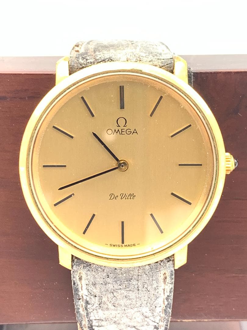 【不動】OMEGA De Ville ヴィンテージ　ゴールド 腕時計　ジャンク品
